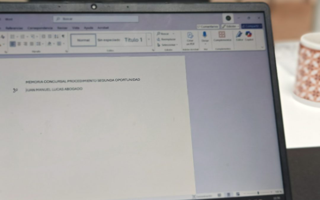 La memoria en el concurso de acreedores: requisitos y contenido esencial.