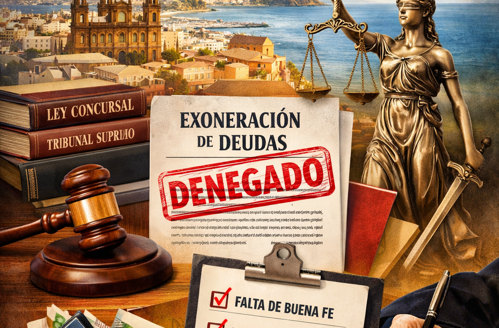Denegación de la exoneración del pasivo insatisfecho: análisis de la nueva doctrina del Tribunal Supremo de 2026 sobre la buena fe del deudor