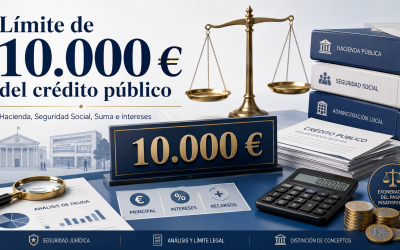 El límite de 10.000 euros en la exoneración del crédito público: Hacienda, Seguridad Social, Suma e intereses